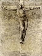 Michelangelo Buonarroti Christ on the Cross oil on canvas